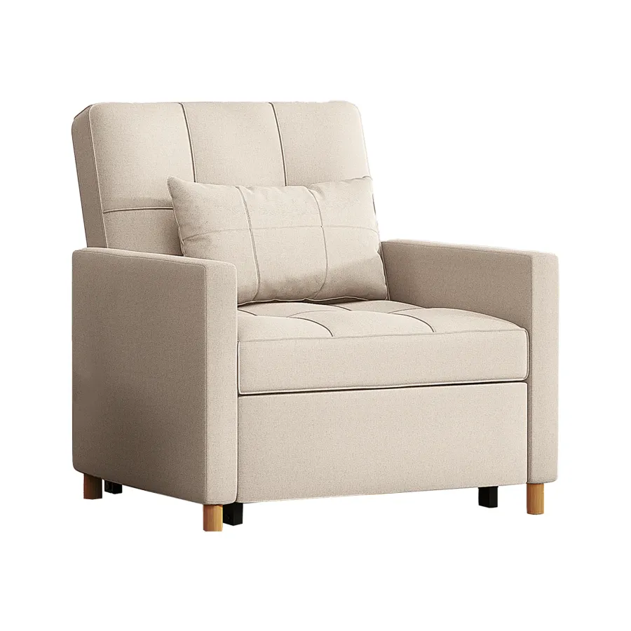 AECOJOY 31.5" Sleeper Chair, Convertible Chair Bed for Adults, 3-in-1 Pull Out Sofa Chair