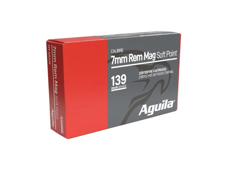 Aguila Centerfire Rifle Cartridges, 7mm Remington Magnum, 20