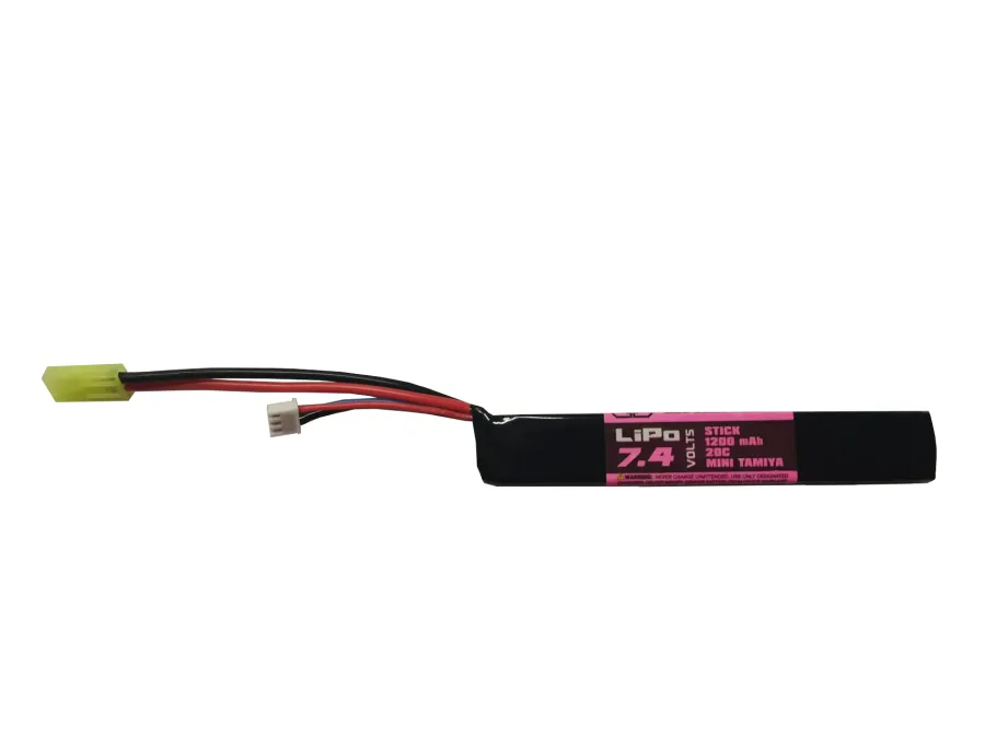 Air Raid Airsoft Li-Po 7.4v 1200mAh 20C Stick [1] Battery, Tamiya, Black