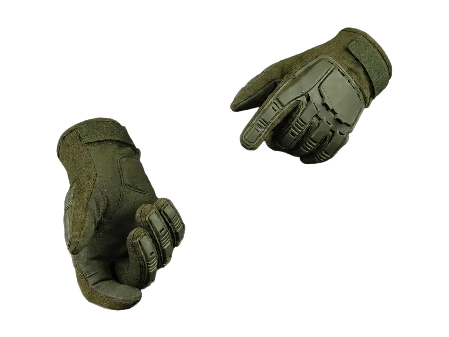 Air Raid Full Finger Large Olive Drab Gloves