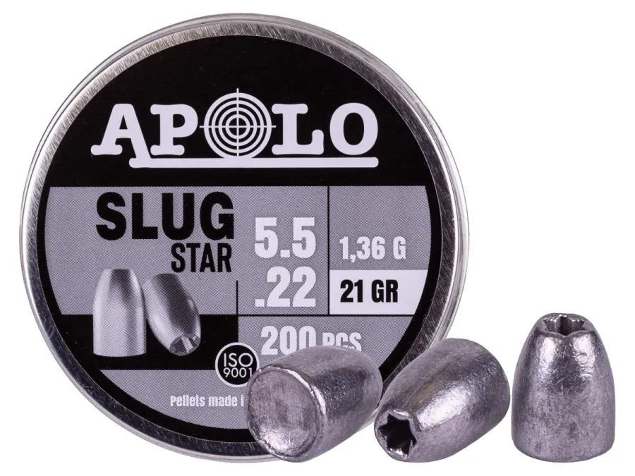 Apolo Slug Star.22 Cal, 21gr, 200ct 0.22