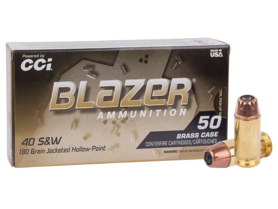 Blazer.40 S&W Blazer Brass JHP, 180gr, 50ct