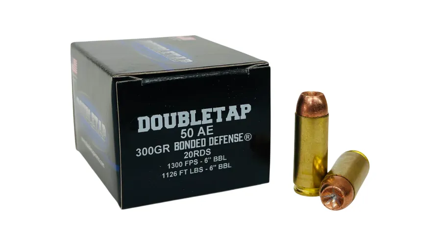 DoubleTap Ammunition DoubleTap Bonded Defense Handgun Rounds,.50 Action Express, 20
