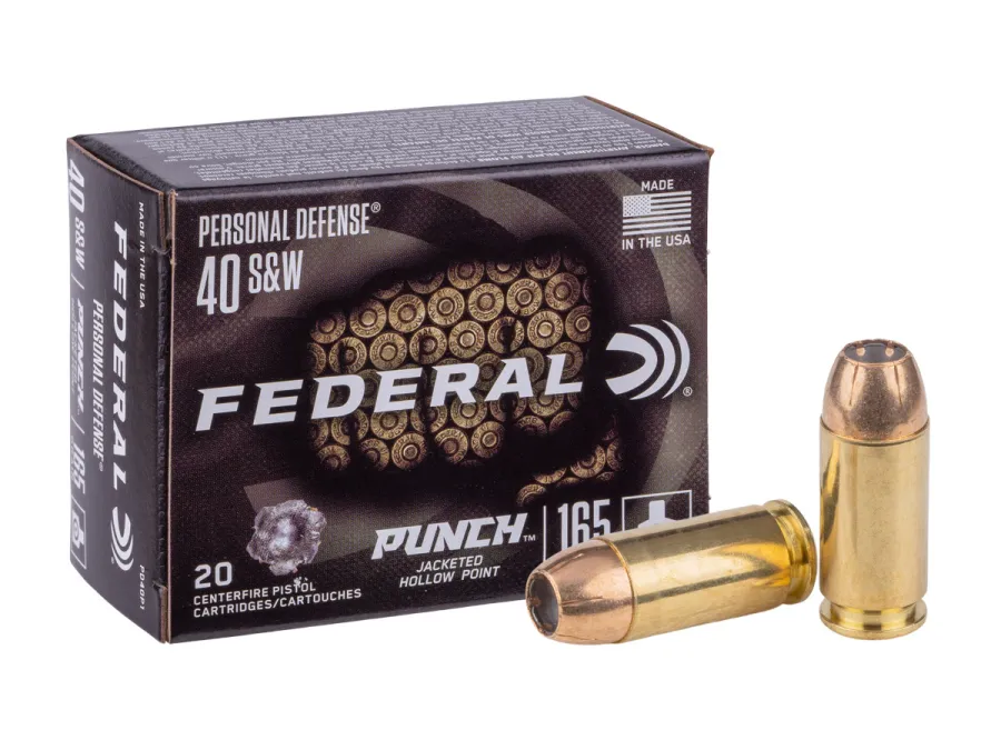 Federal.40 S&W Punch JHP, 165gr, 20ct