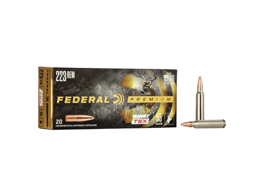 Federal Barnes TSX Centerfire Rifle Cartridges,.223 Remington, 20