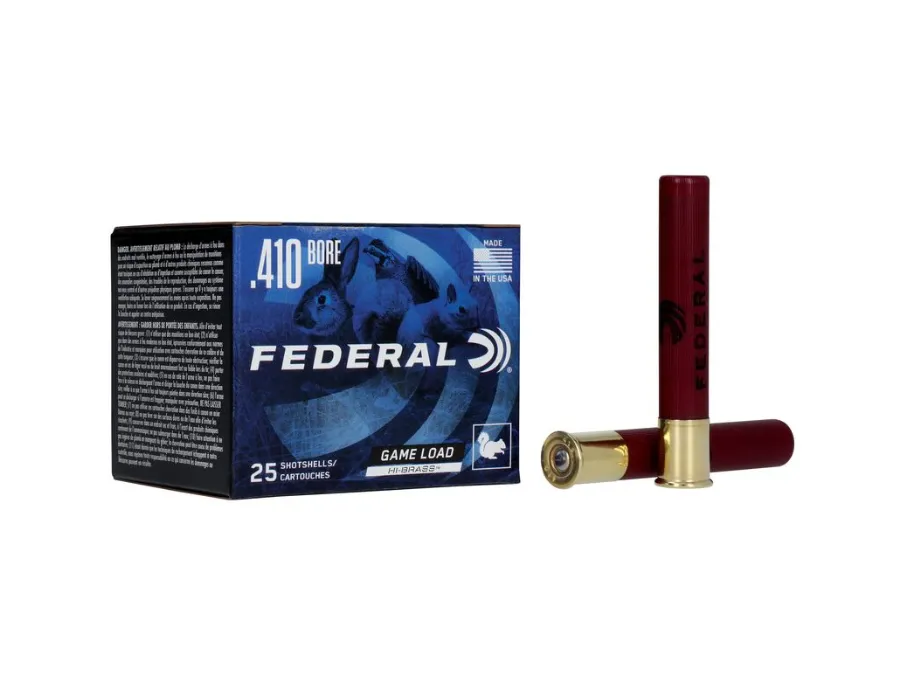 Federal Game Load Upland Hi-Brass Shotshell Loads,.410 bore, 25