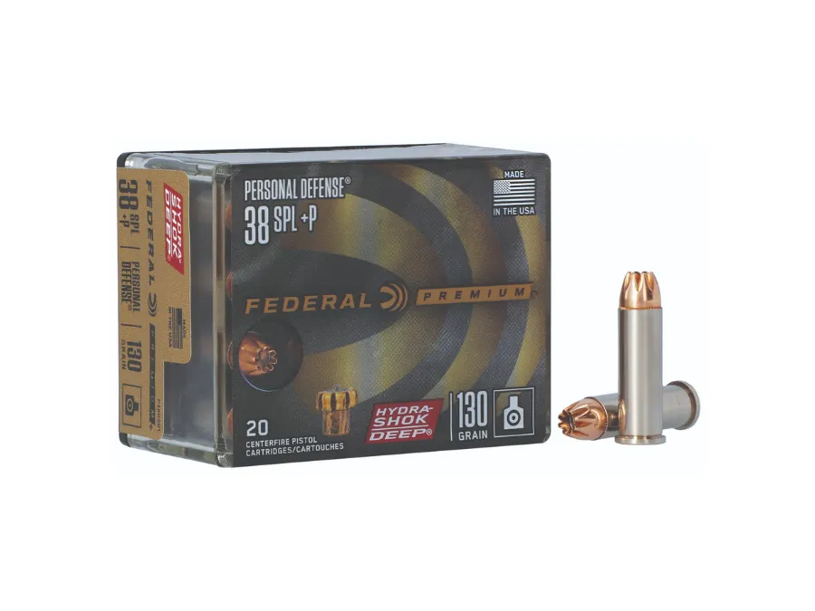 Federal Personal Defense Hydra-Shok Deep Handgun Cartridges,.38 Special, 20