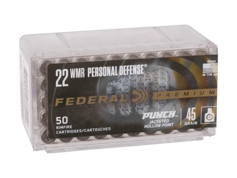 Federal Premium.22 WMR Personal Defense Punch Rimfire, 45gr, 50ct