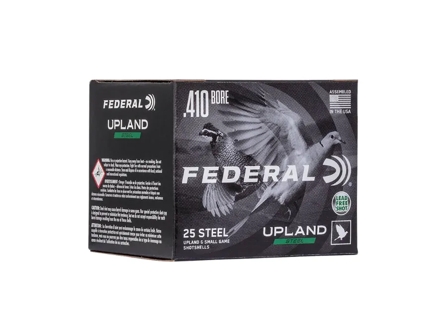 Federal Upland Field & Range Steel Shotshell Loads,.410 bore, 25