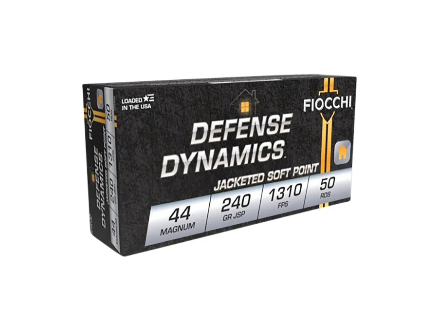 Fiocchi Defense Dynamics Centerfire Handgun Rounds,.44 Magnum, 50