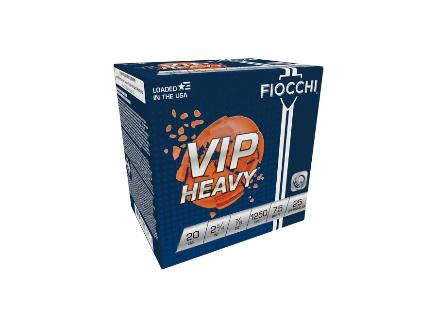 Fiocchi Exacta Target VIP Heavy Shotshell Loads, 20 Gauge, 25