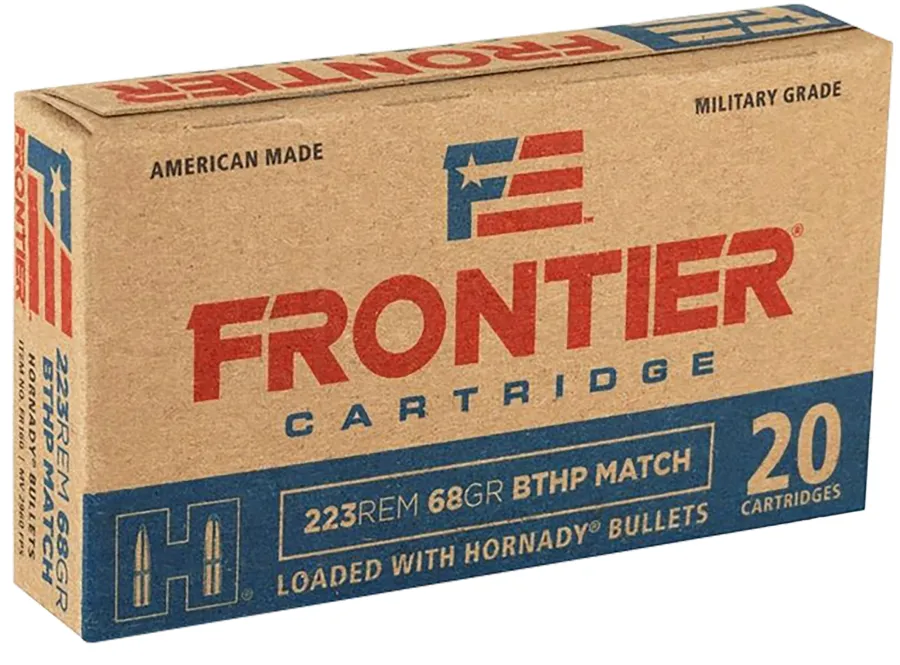 Frontier Cartridge FRONTIER FR160 223 68 BTHP MATCH 2025,.223 Remington
