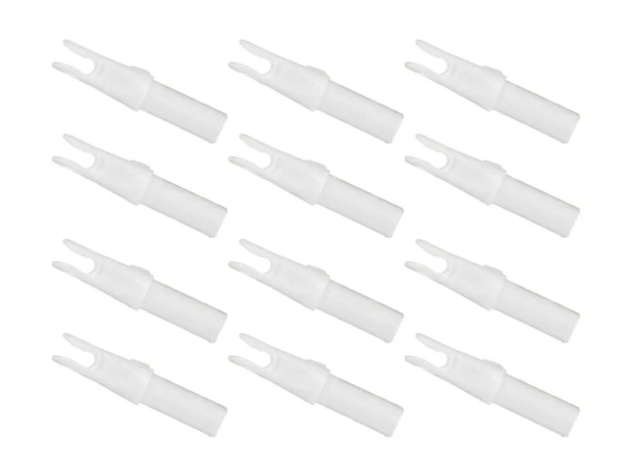 Gold Tip.246 GT Nock, 12.2 Grain, White, 12 Pack