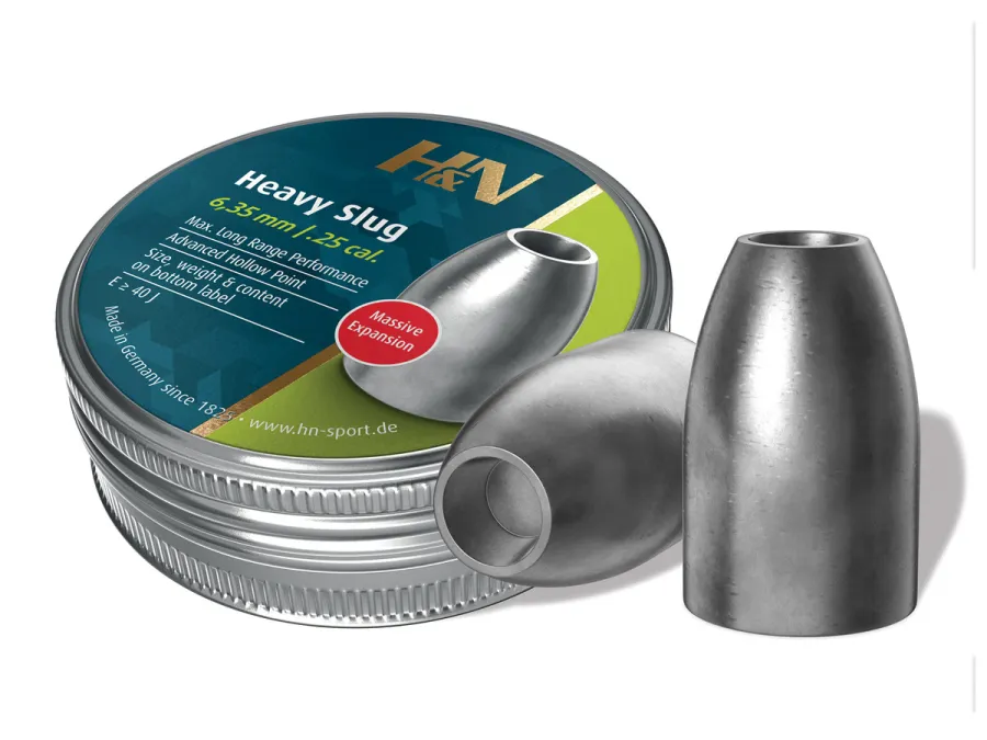 Haendler & Natermann H&N Slug HP Heavy,.250 Cal., 46 Grains, Hollowpoint, 100ct 0.25