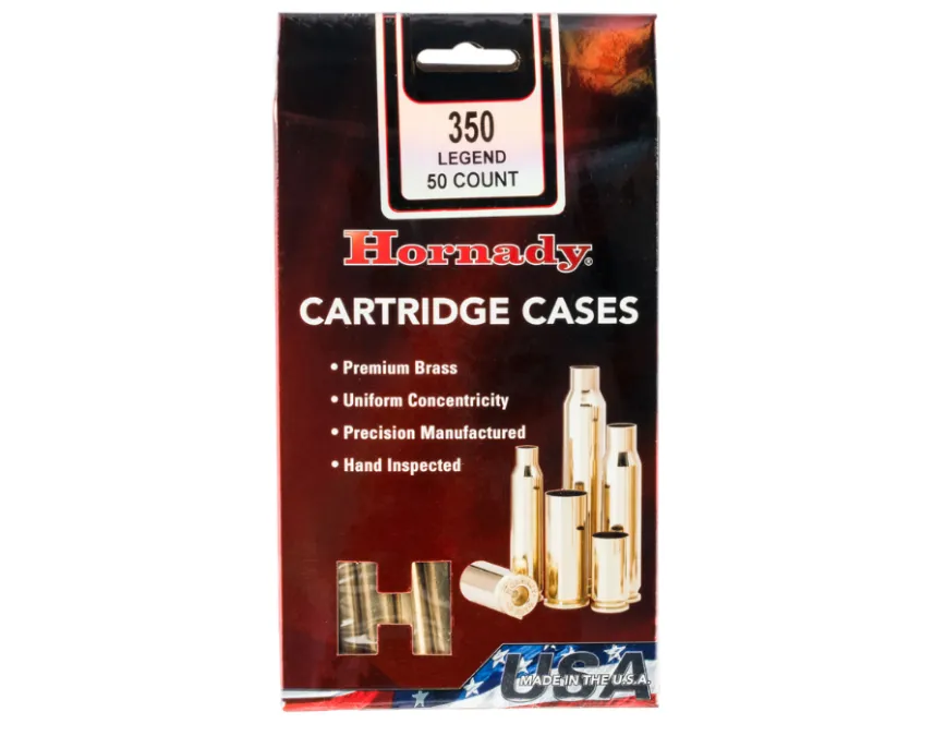 Hornady Unprimed Cartridge Cases,.350 Legend