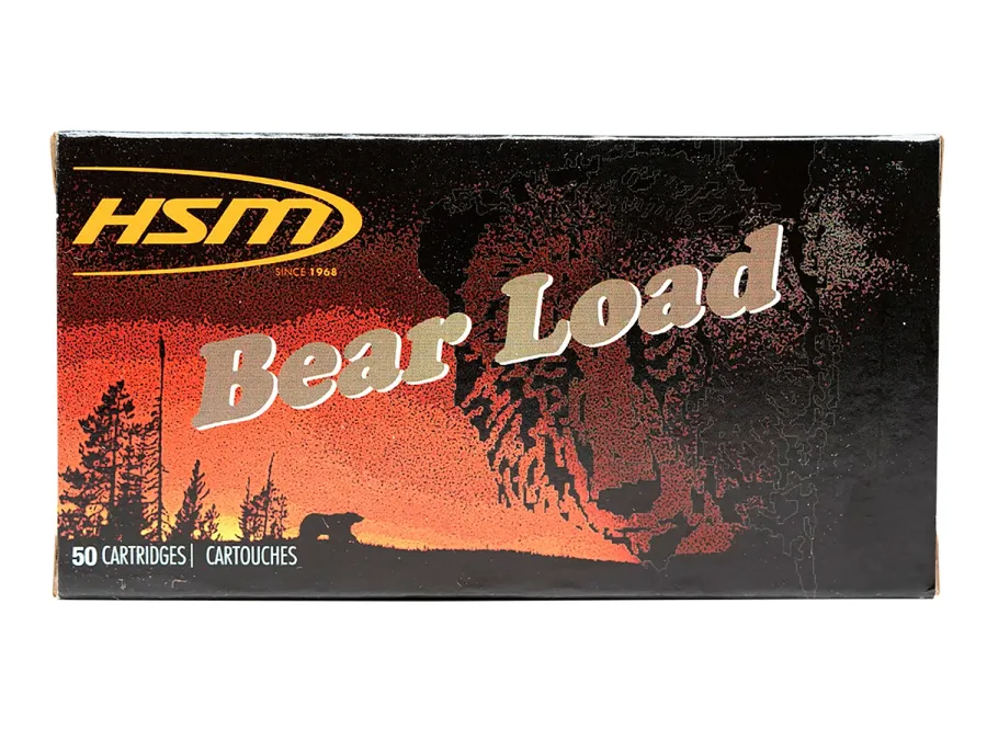 HSM Bear Load 45 Colt +P Wide Flat Nose,.45 Long Colt, 50
