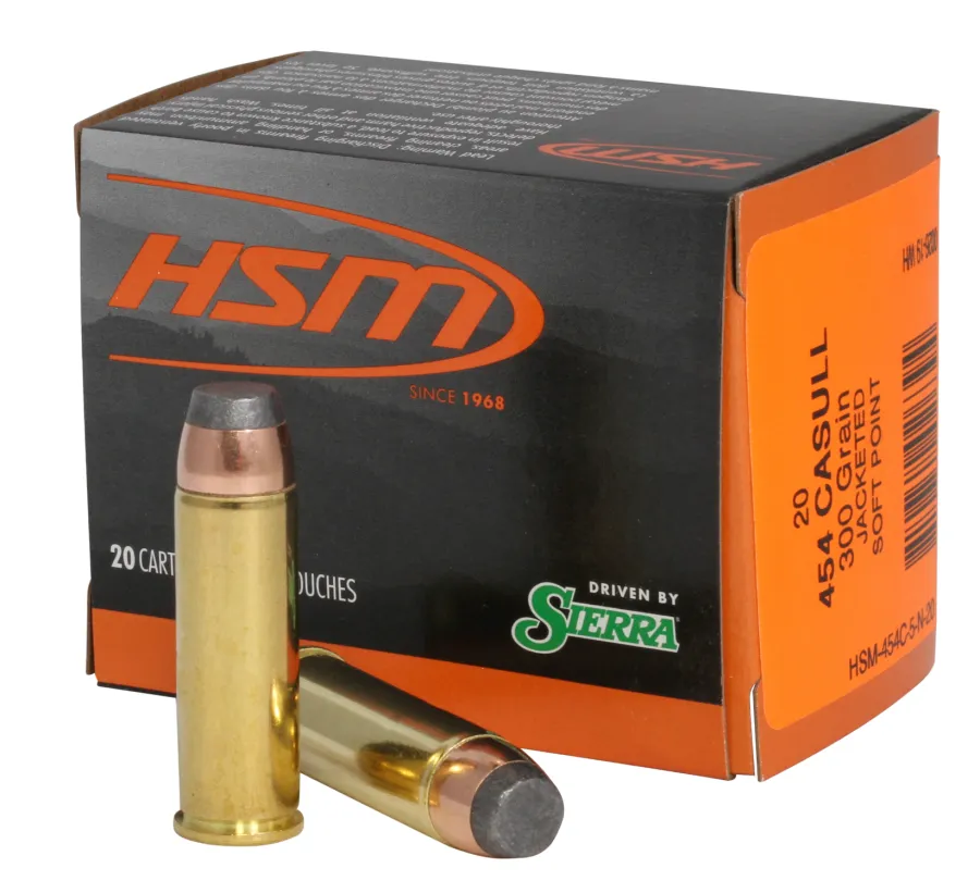 HSM Pro Pistol 300 gr Jacketed Soft Point,.454 Casull, 20