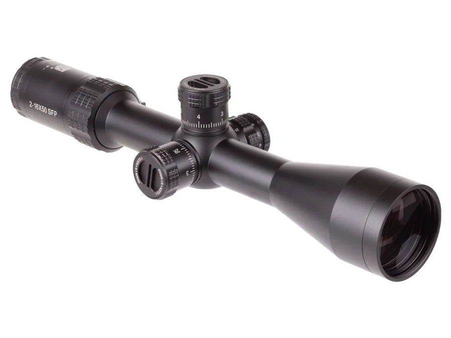 JTS Airguns JTS 2-16x50 Shadow Series IR SFP Riflescope,.1 MRAD, 30mm Tube