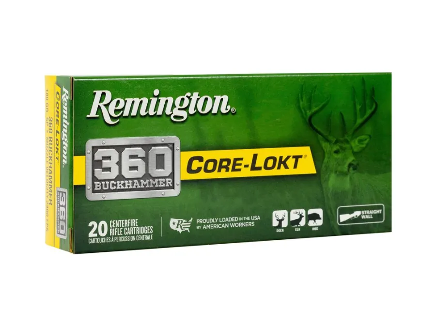 Remington Core-Lokt Centerfire Rifle Cartridges,.360 Buckhammer, 20