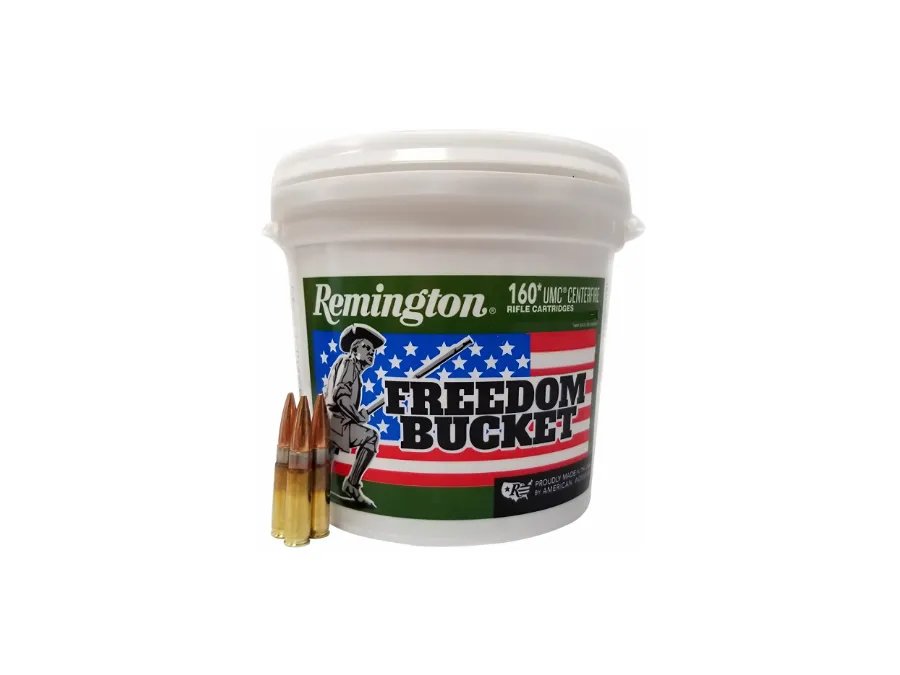 Remington UMC Centerfire Rifle Cartridges, Freedom Bucket,.300 AAC Blackout, 160