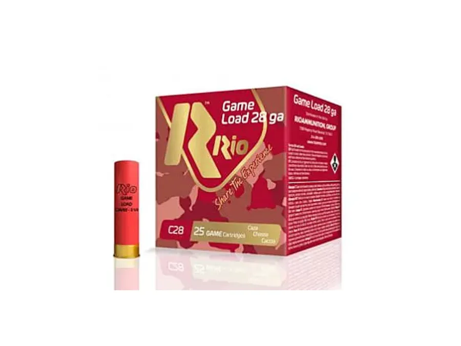 Rio Ammunition Game Load Heavy Field Shotshell Loads, 28 Gauge, 25