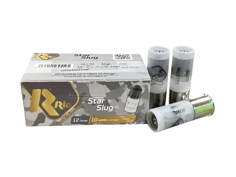 Rio Ammunition Star Slug Shotshell Loads, 12 Gauge, 10