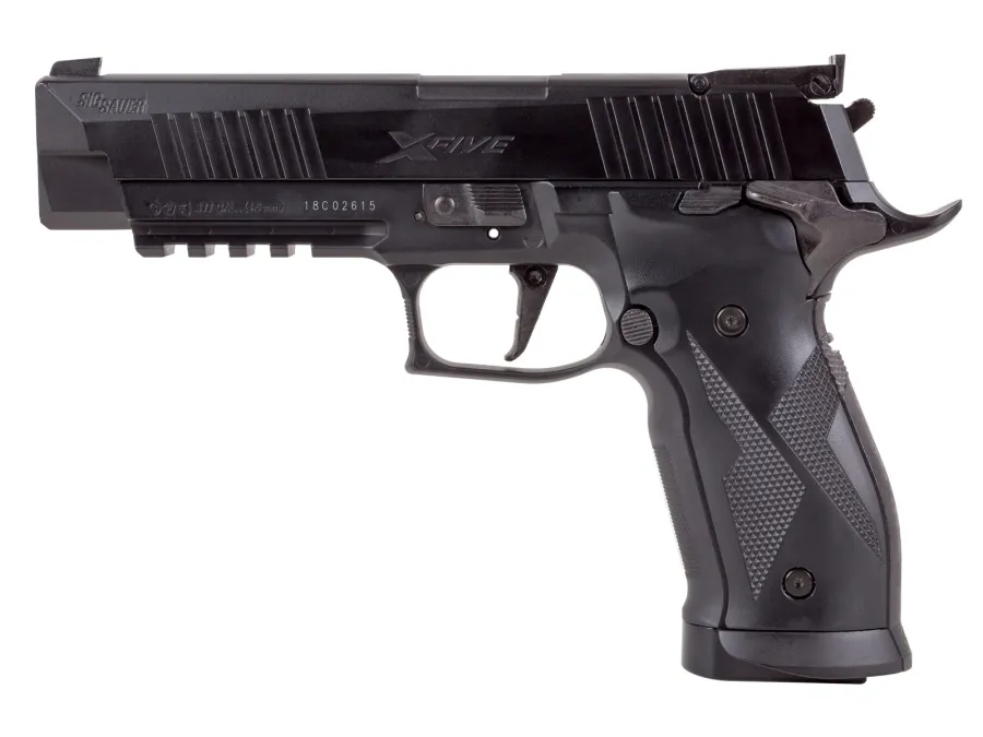 Sig Sauer X-Five ASP CO2 Pellet Pistol, Black 0.177