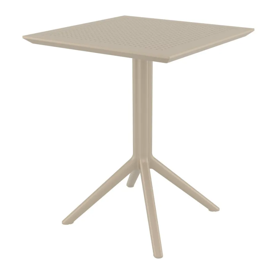 Siesta Sky Square Folding Table - Taupe