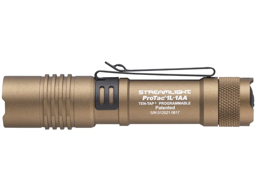 Streamlight 1L-1AA Everyday Carry Flashlight Coyote 40/150/350 Lumens White C4 LED
