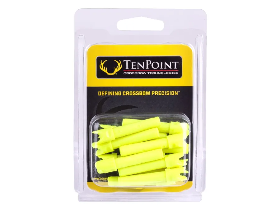 TenPoint Crossbows TenPoint Alpha-Nock HP, Yellow, 12 Pack