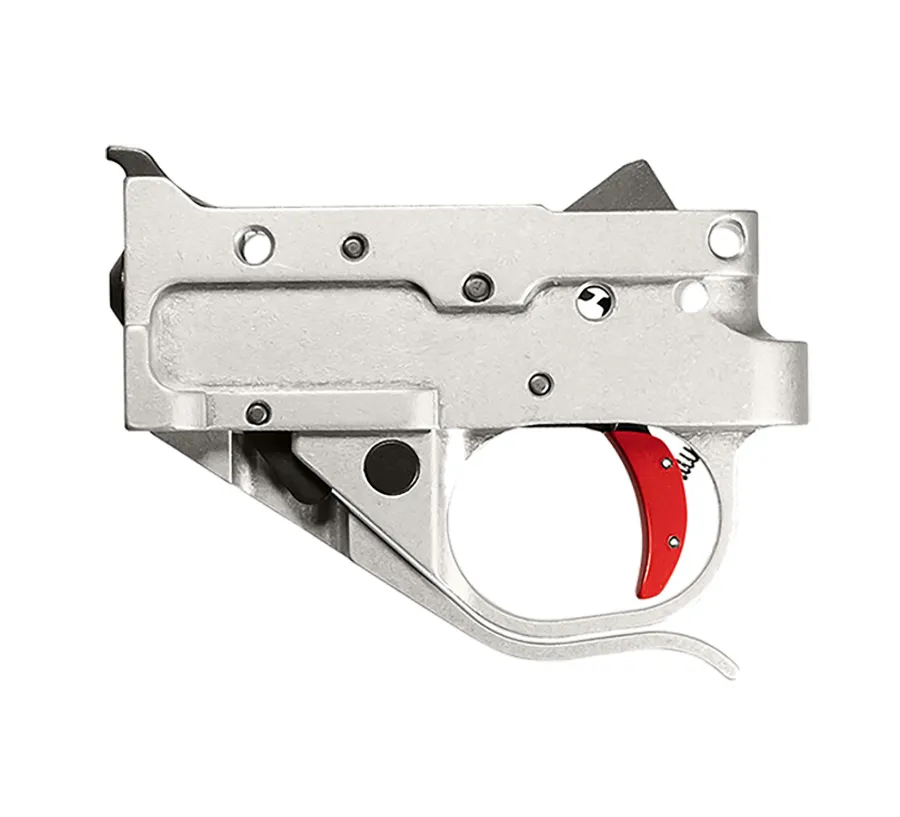 Timney Triggers 10/22 Replacement Trigger, Dust Silver/Red,.22 LR