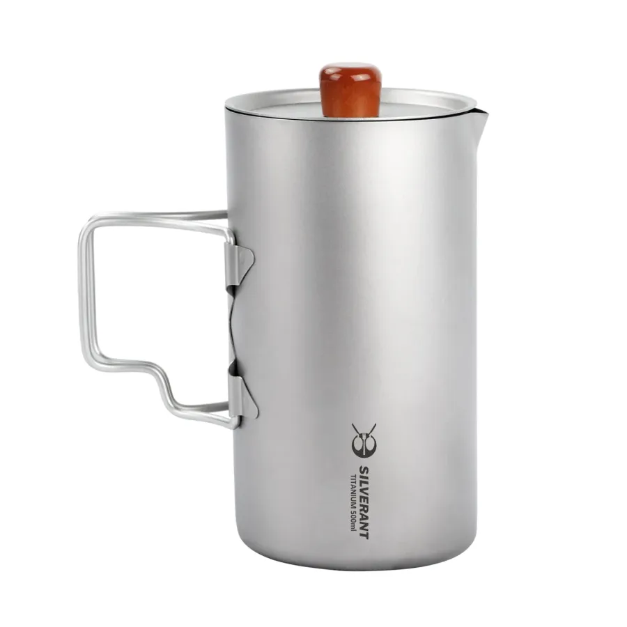 SilverAnt Ultralight Titanium Coffee French Press