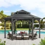 SUNJOY 14.6′ / 18′ Ashland Hexagonal Gazebo