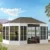 SUNJOY 12′ x 16′ Cape Blue Hardtop Screenhouse – White/Tan
